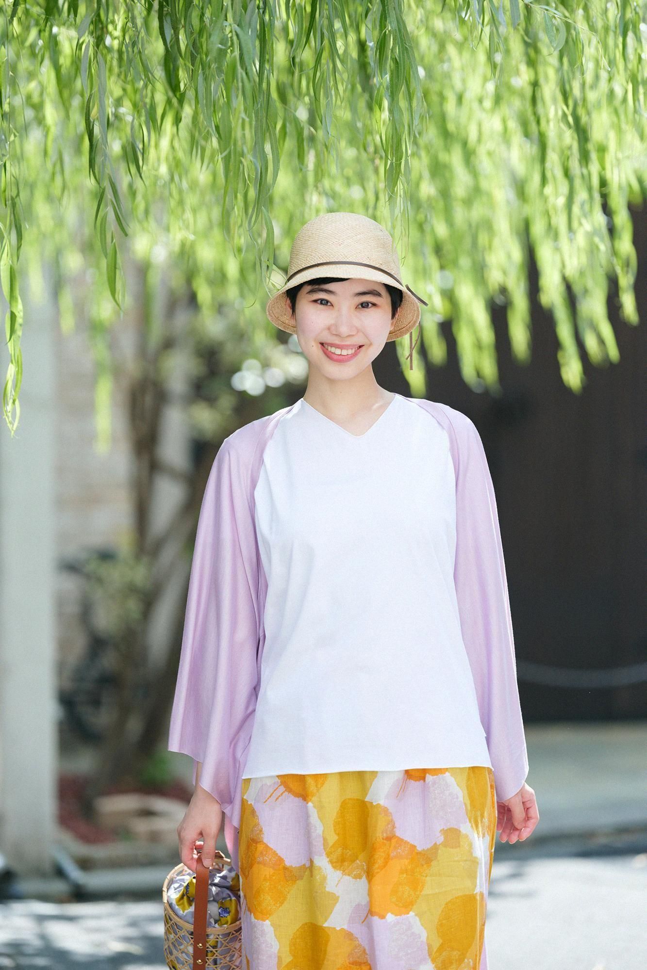 sou sou 羽織り モヘアウール 頭巾羽織（ずきんばおり） 単（ひとえ）／杢墨（も