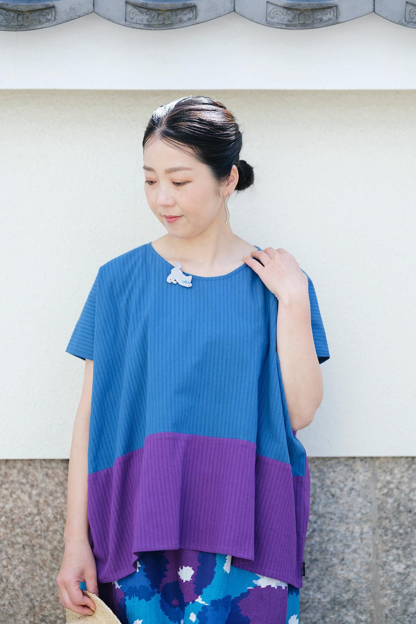 早い者勝ち☆SOU・SOU★高島縮☆四角衣・美品❗️ 高島縮 20/20 四角衣（しかくい） 組（くみ） 肩文様（かたもん