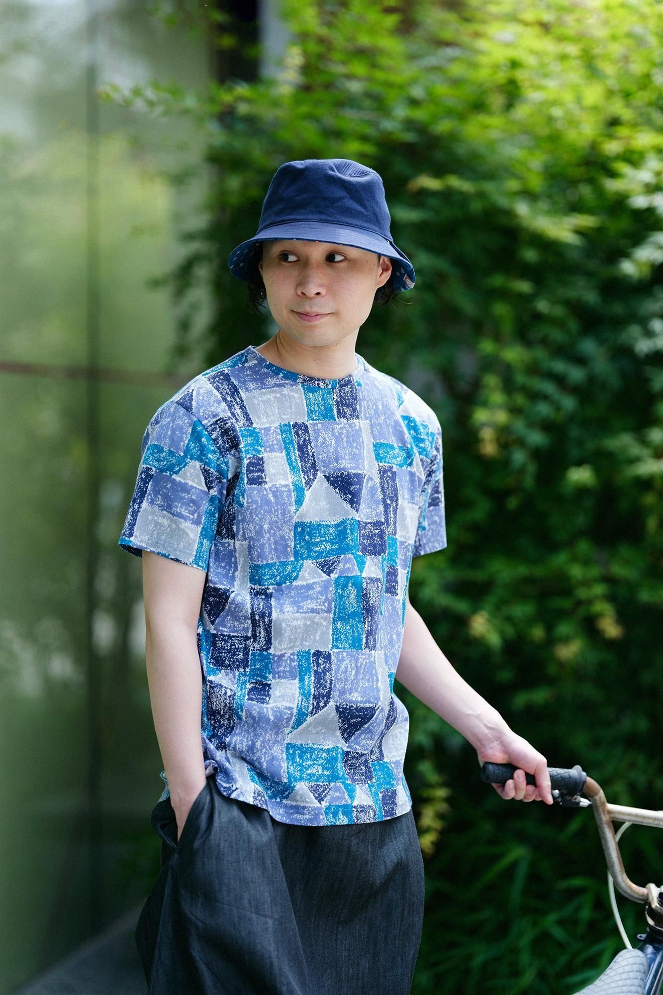 高島縮 半袖Tシャツ － 高島縮エンボス加工生地を使用した半袖T